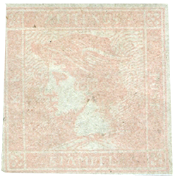 Austria 1851, Rose Mercury unused - extremely rare